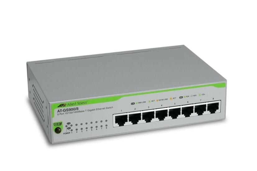 Allied Telesis AT-GS900-8 Computer IT System Auto-Configuring Network Switch